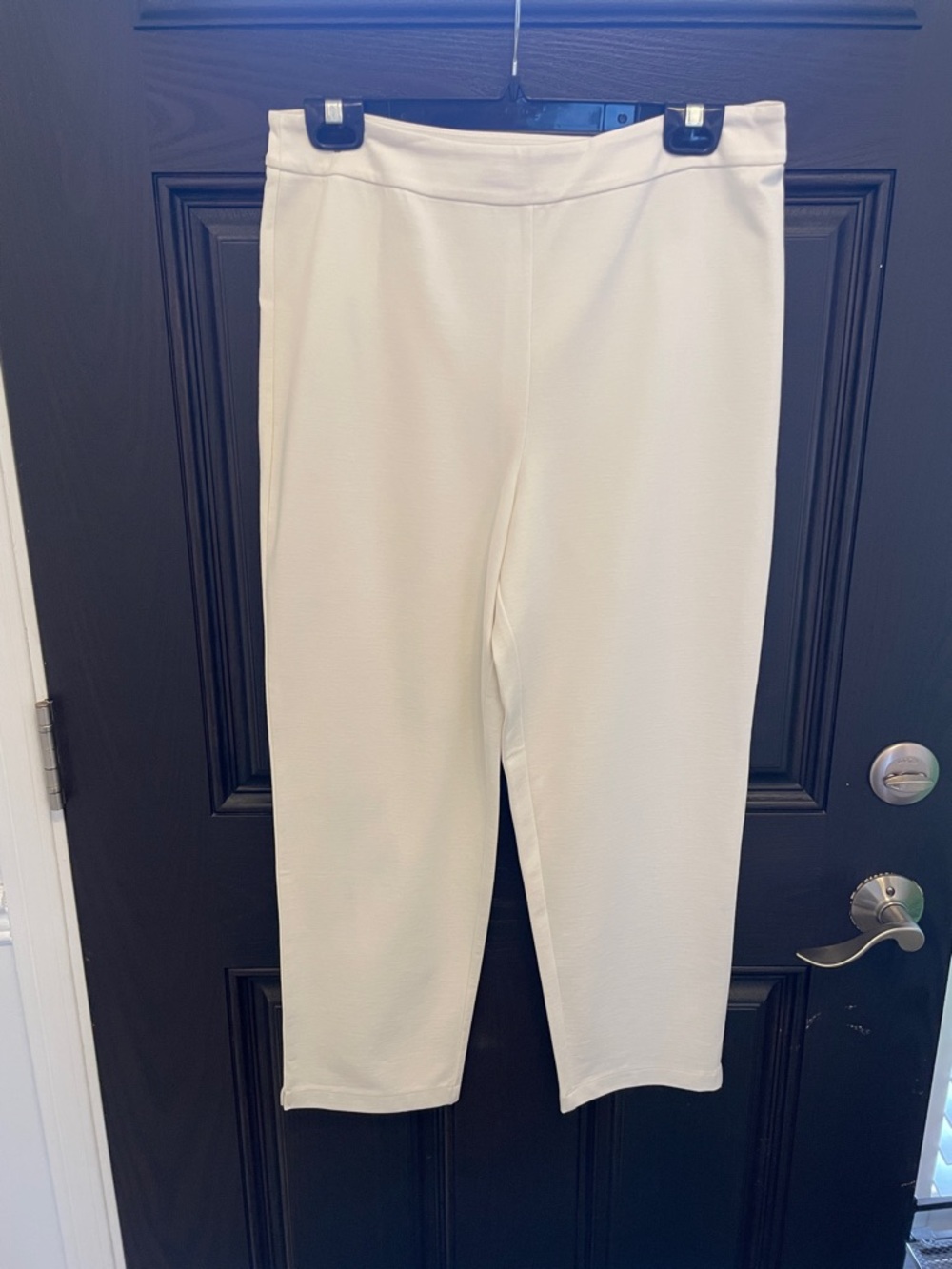 Joan Rivers White/Cream Classics Collection Pull-On Knit Pant